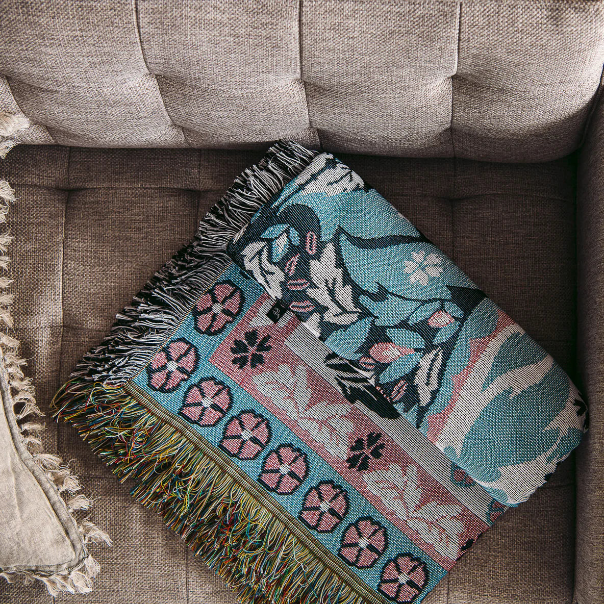 'All You Need Is Love' Woven Picnic Rug/Throw