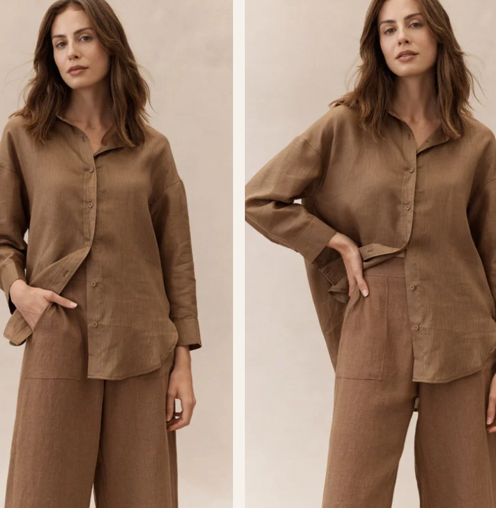 Jude Pant Linen Mocha