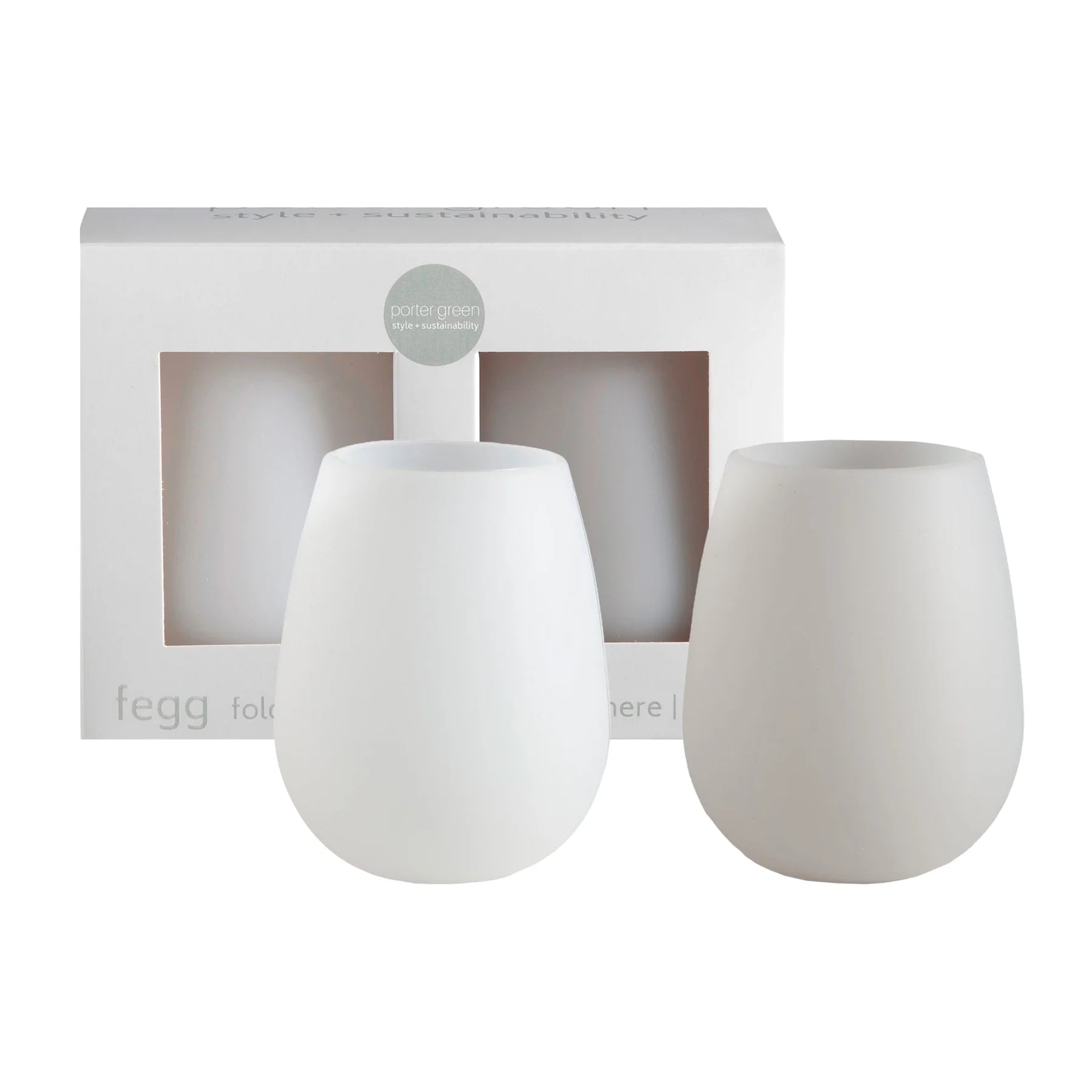 Fegg Unbreakable Silicone Tumblers Set 2 - Desert to Ocean