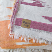 Boho Pink Organic Handmade Blanket