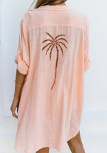 Load image into Gallery viewer, 3 Palms Shirtdress Grapefruit
