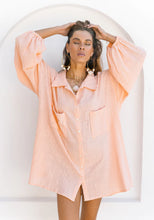 Load image into Gallery viewer, Capri Shirtdress Grapefruit
