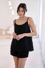 Load image into Gallery viewer, Fundamental Linen Cami Black
