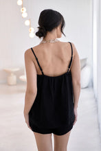 Load image into Gallery viewer, Fundamental Linen Cami Black
