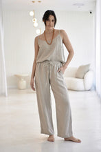 Load image into Gallery viewer, Fundamental Wide Leg Linen Pant Natural
