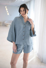 Load image into Gallery viewer, Fundamental Linen Shorts - Blue
