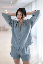 Load image into Gallery viewer, Fundamental Linen Shirt - Blue
