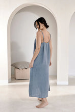 Load image into Gallery viewer, Fundamental Linen Midi - Blue
