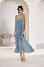 Load image into Gallery viewer, Fundamental Linen Midi - Blue
