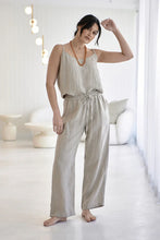 Load image into Gallery viewer, Fundamental Wide Leg Linen Pant Natural
