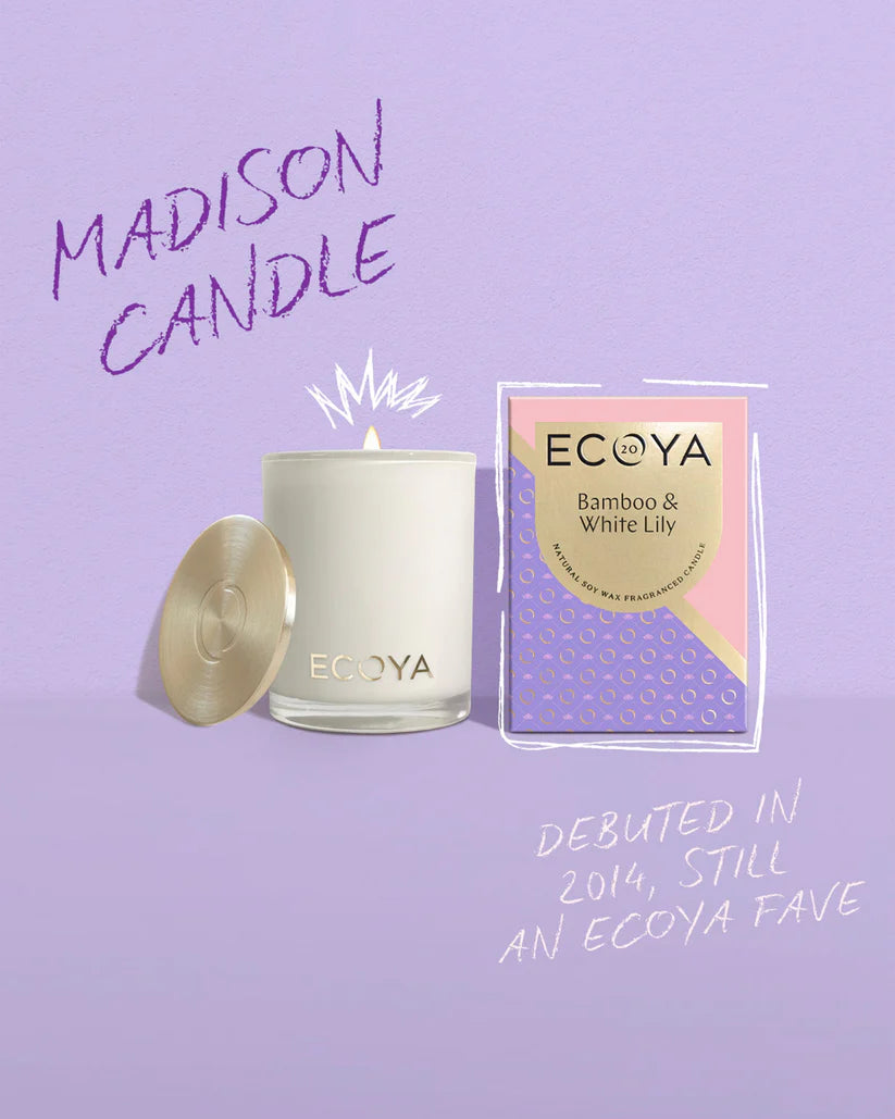 Bamboo & White Lily Madison Candle