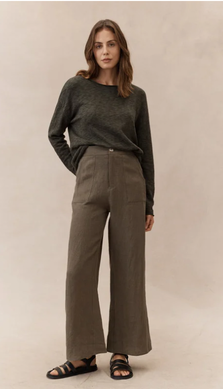 Jude Pant Linen Mocha