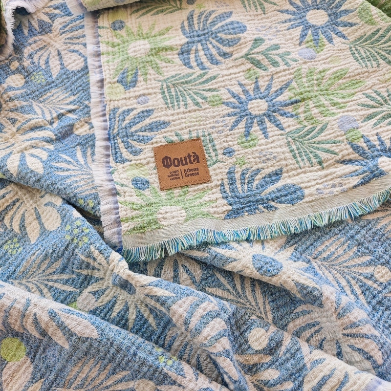 Flower Abstract Organic Towel