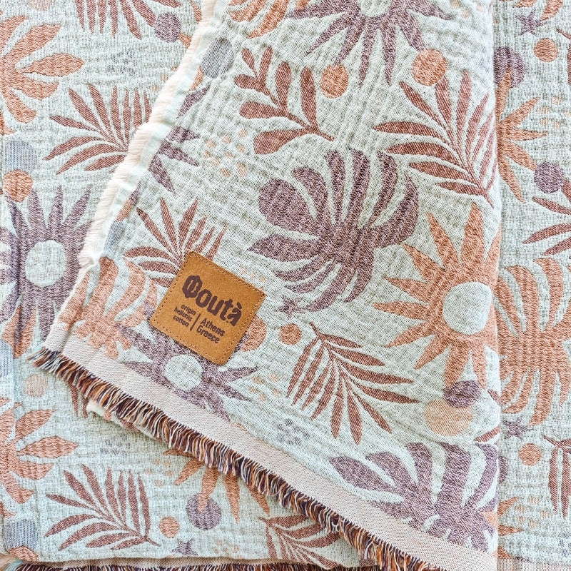 Flower Abstract Organic Towel