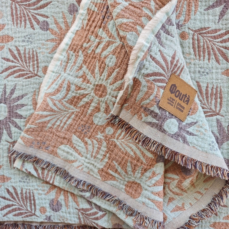 Flower Abstract Organic Towel