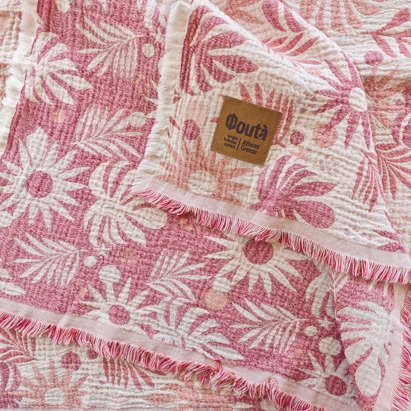 Flower Abstract Organic Towel