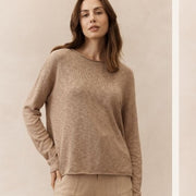 Nellie Taupe Top 100% Cotton