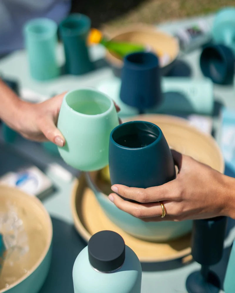 Fegg Unbreakable Silicone Tumblers Set 2 - Desert to Ocean