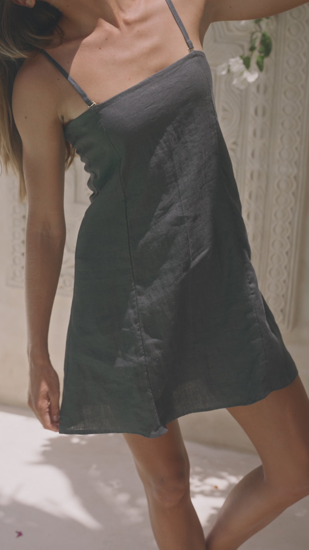 Load video: Kaia Mini Dress Driftwood
