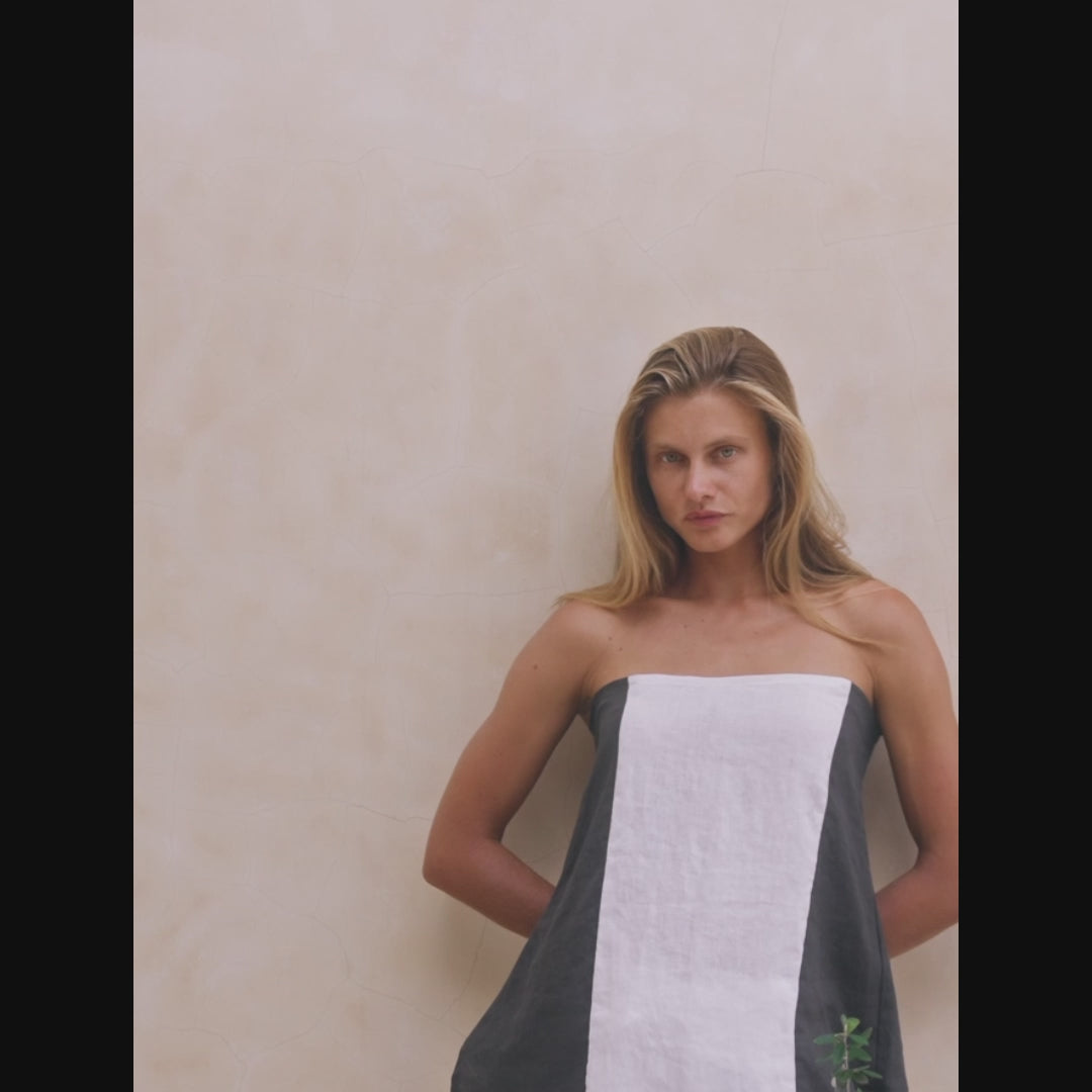 Load video: Kaia Mini Dress Two Tone