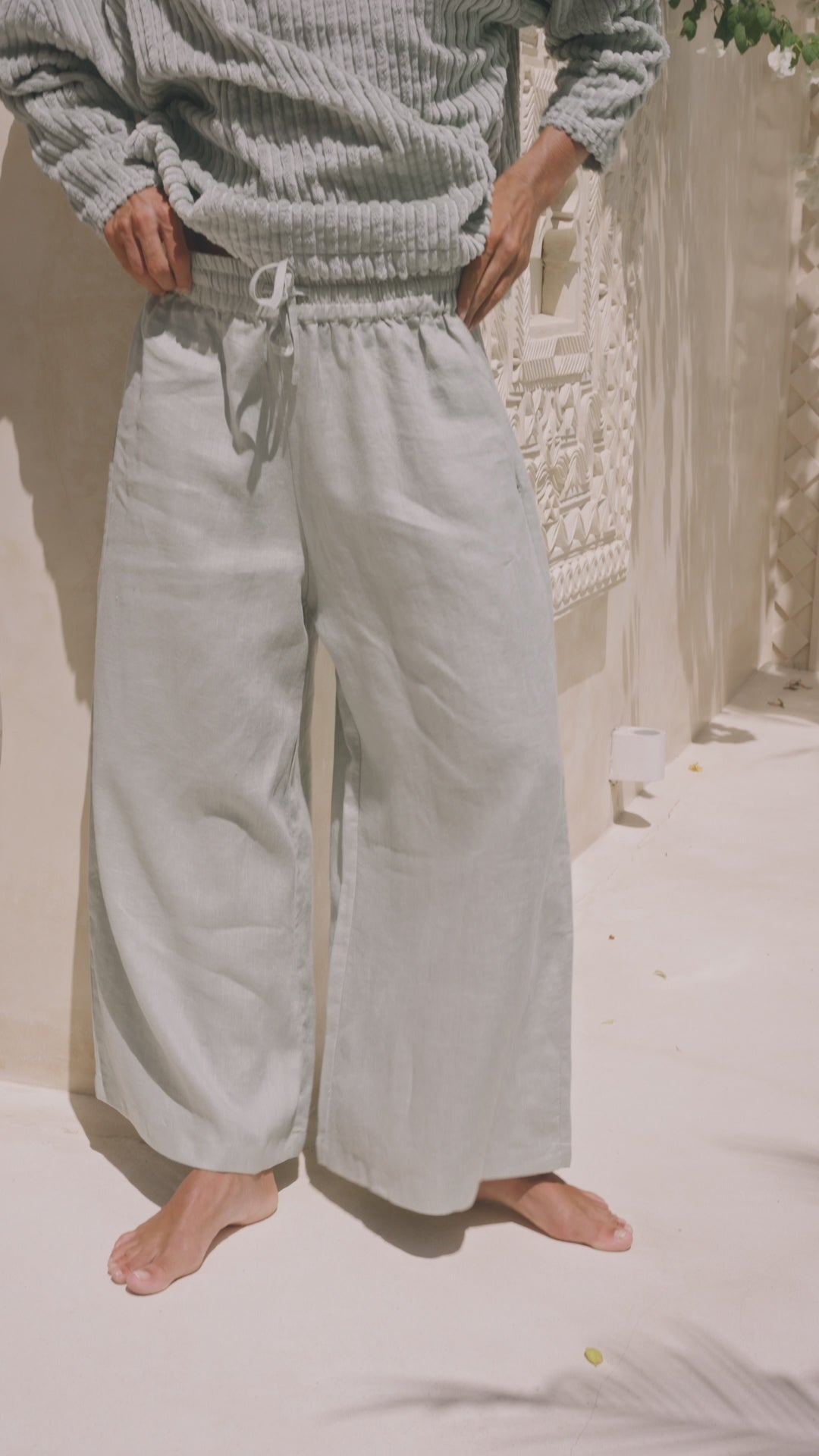 Load video: Indi Pant Seafoam