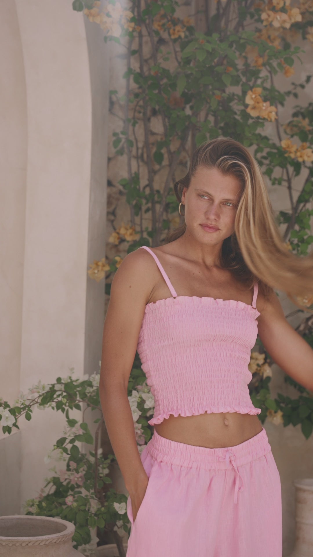 Load video: Cocos Linen Top Gelato