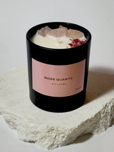 Load image into Gallery viewer, Rose Quartz Crystal Candle
