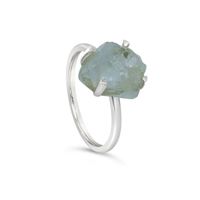 Load image into Gallery viewer, S&amp;S Sterling Silver Ring Raw Quartz Rough Claw
