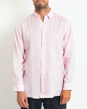 Load image into Gallery viewer, 100% Linen Shirt Long Sleeve Pink
