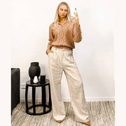 Castaway Pant Oatmeal 100% Linen