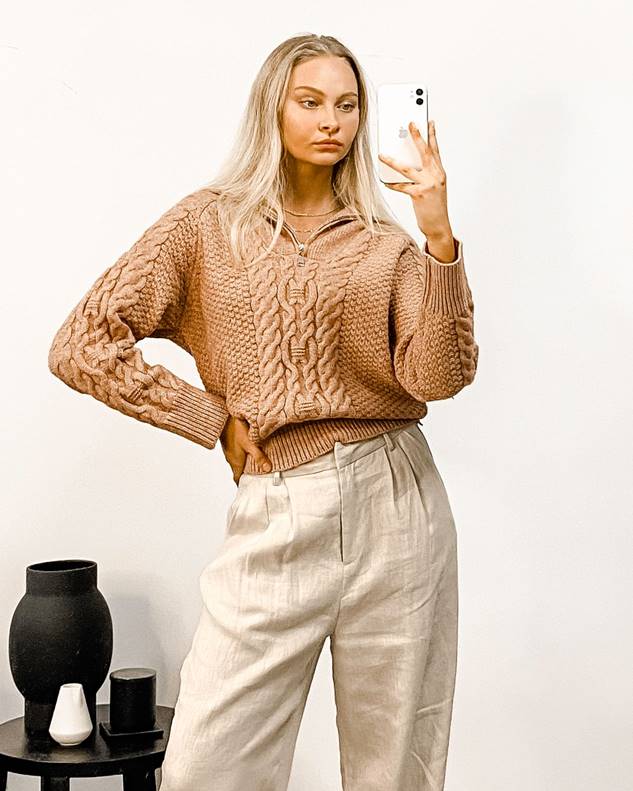 Castaway Pant Oatmeal 100% Linen