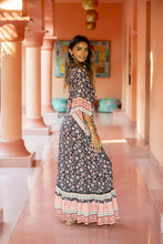 Load image into Gallery viewer, Haveli Kimono Wrap Dress - Sari
