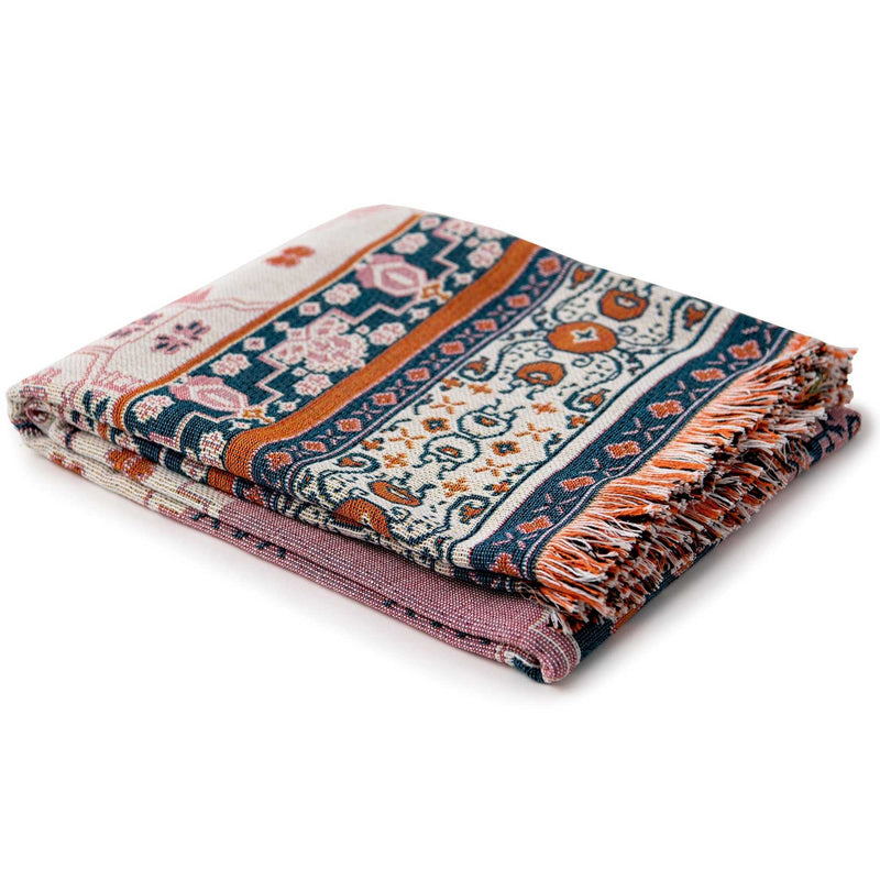 'Strawberry Fields' Woven Picnic Rug/Throw