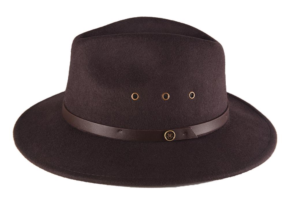 The Ratatat 100% Wool Felt Hat Chocolate - Desert to Ocean