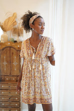 Load image into Gallery viewer, Heveli Tunic Dress (Short) - Wildflowers

