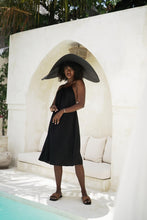 Load image into Gallery viewer, Mari Halter Linen Dress - Black
