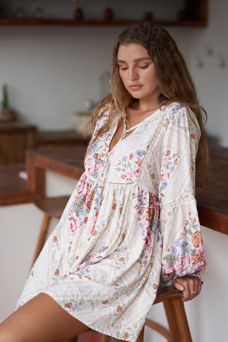 Lake Boho Dress - Rose Dawn — Tanah Folk