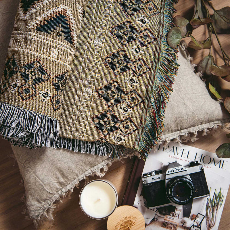 'Hey Jude' Woven Picnic Rug/Throw