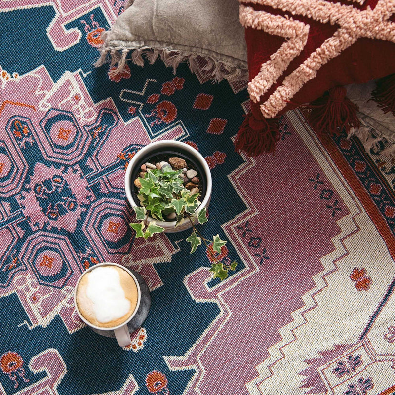 'Strawberry Fields' Woven Picnic Rug/Throw