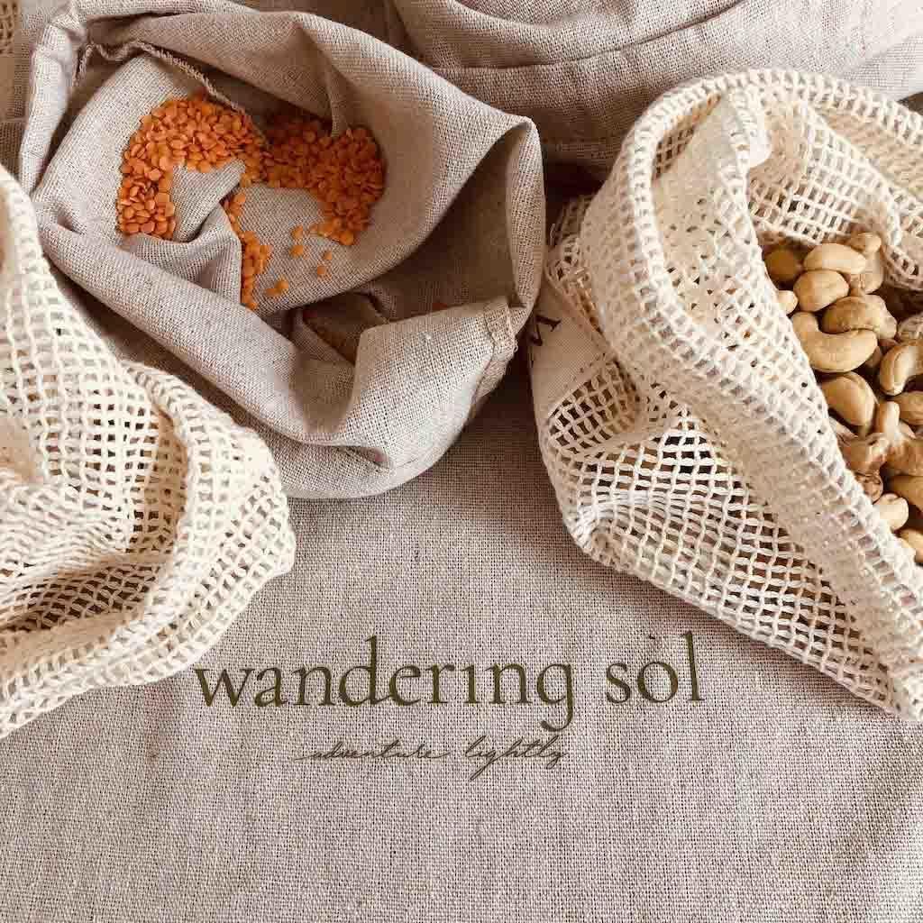 Organic Cotton Market Produce Bag Set