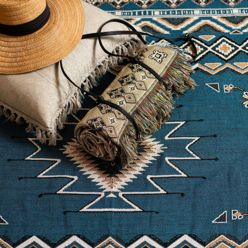 'Let It Be' Woven Picnic Rug/Throw