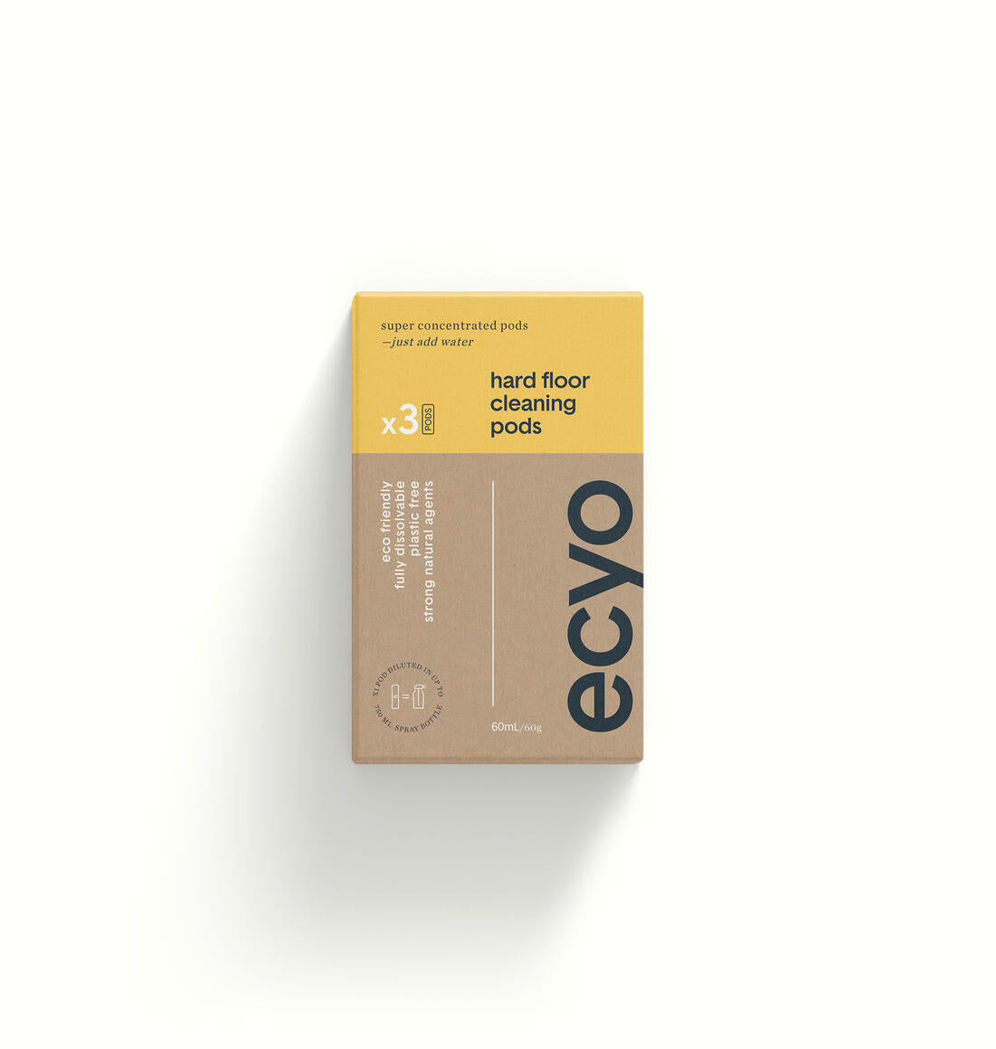 Ecyo Hard Floor Cleaning Pods 3 Pack - Desert to Ocean
