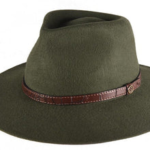 Load image into Gallery viewer, The Dingo 100% Wool Felt Hat Forest Green
