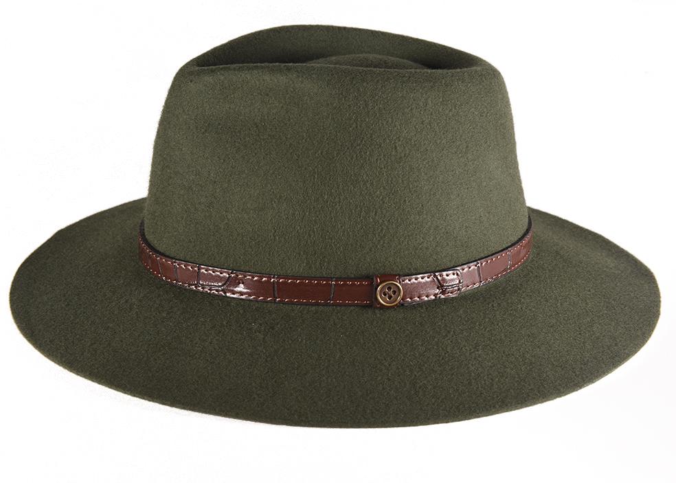 The Dingo 100% Wool Felt Hat Forest Green