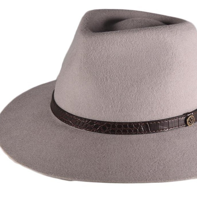 The Dingo 100% Wool Felt Hat Grey