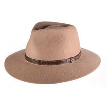 Load image into Gallery viewer, The Dingo 100% Wool Felt Hat Tan
