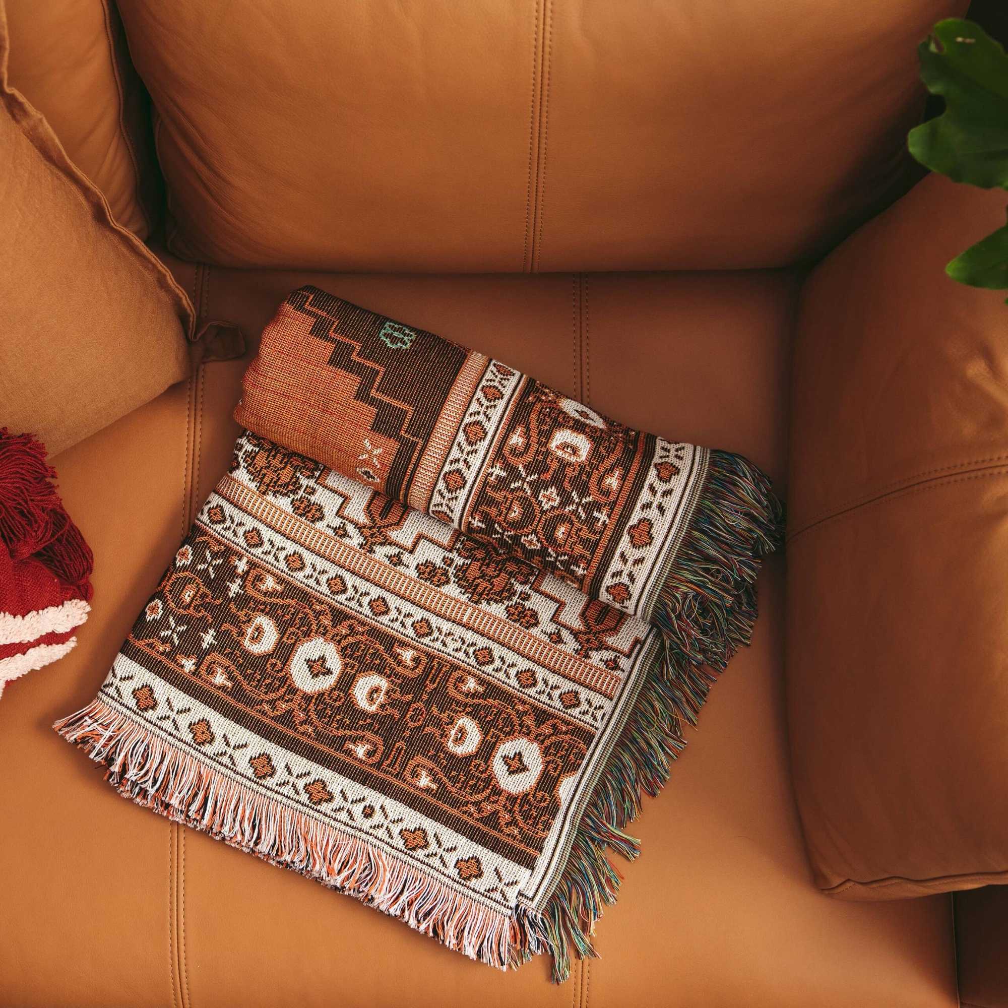 'Norwegian Wood' Woven Picnic Rug/Throw