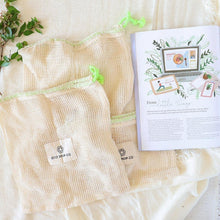 Load image into Gallery viewer, Reusable Organic Cotton Mesh Produce Bags
