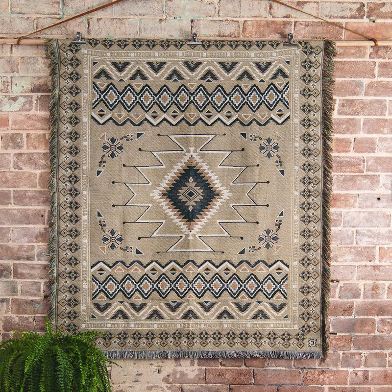 'Hey Jude' Woven Picnic Rug/Throw