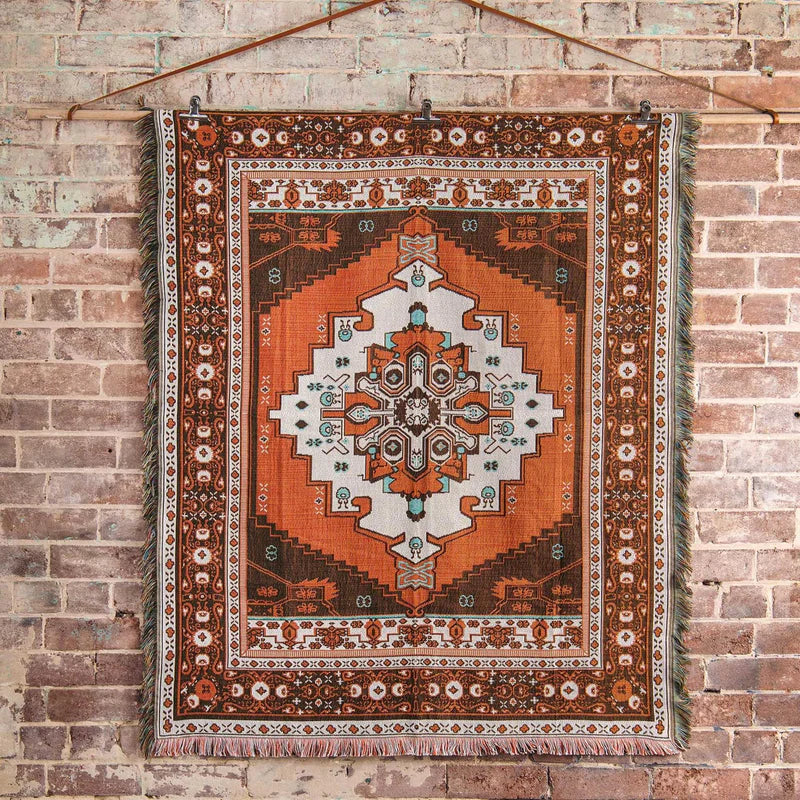 'Norwegian Wood' Woven Picnic Rug/Throw